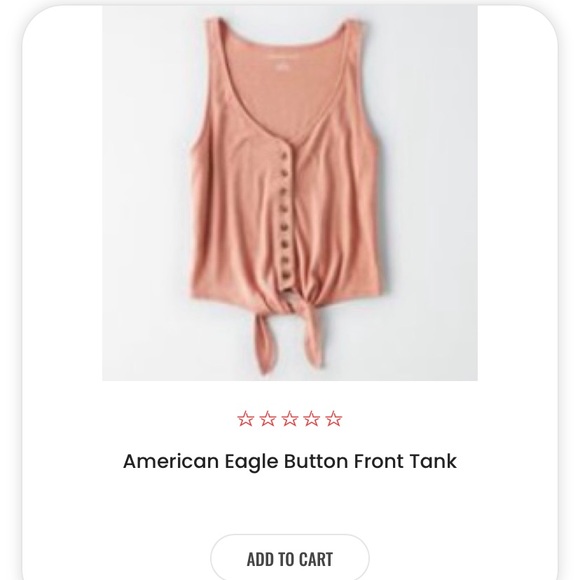 🌸(3/$20) AE button front tie tank - Picture 5 of 6